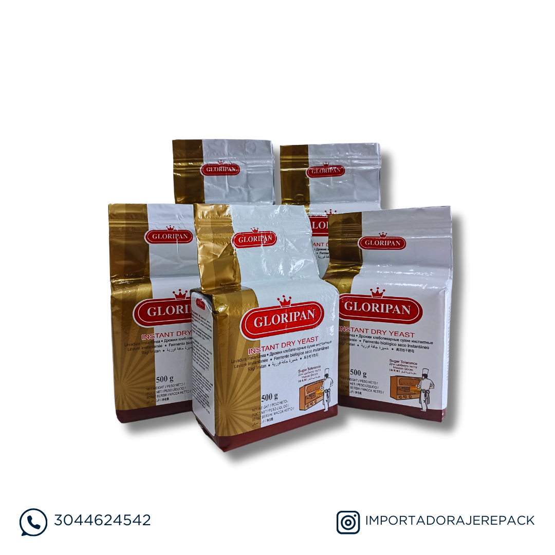 LEVADURA INSTANTÁNEA GLORIPAN PARA PANADERÍA Y REPOSTERÍA