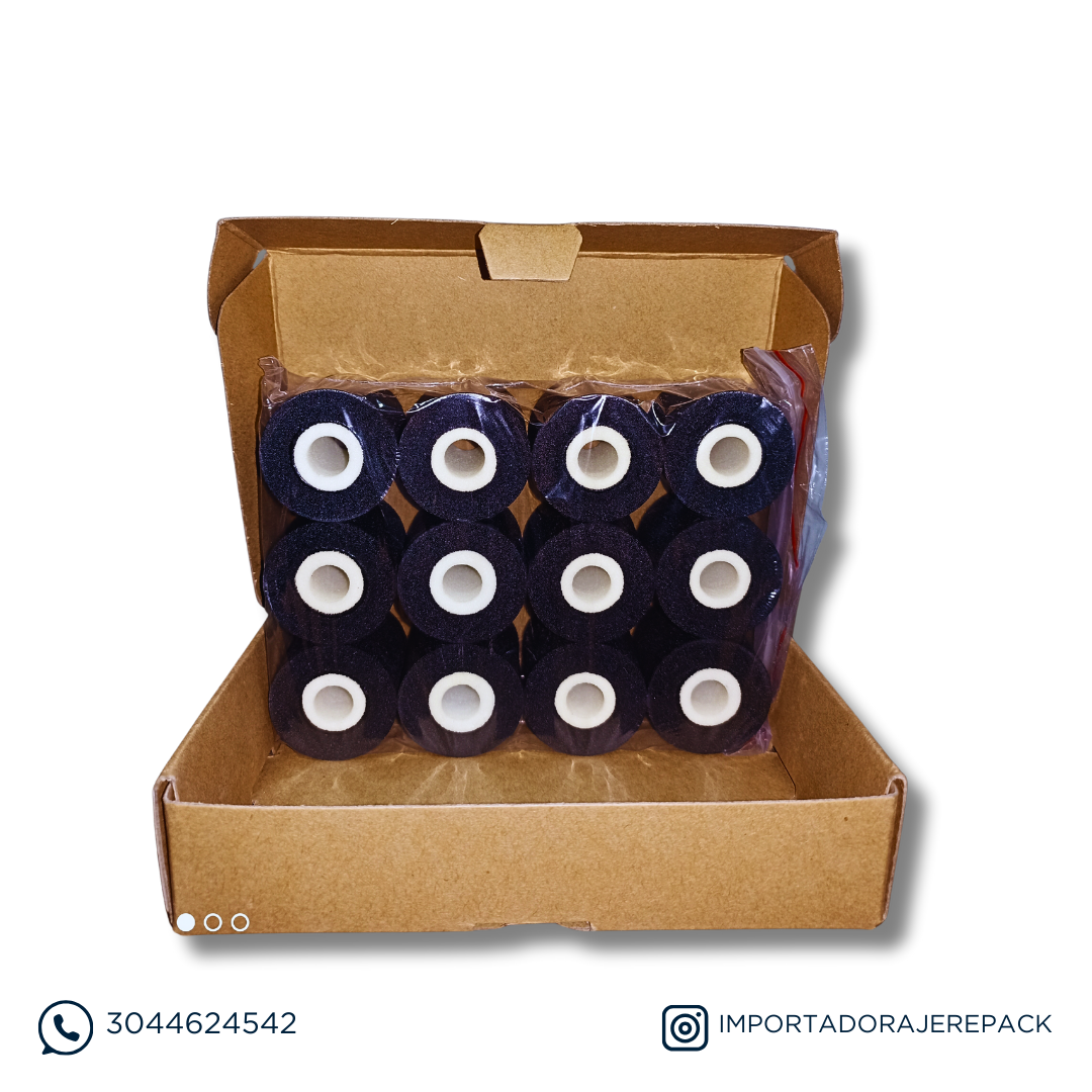 CAJA DE ROLLOS DE TINTA CALIENTE PARA IMPRESIÓN INDUSTRIAL