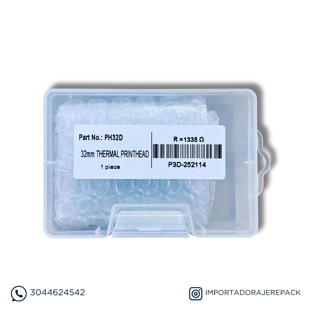 CABEZAL DE IMPRESIÓN 32 MM PREMIUM PARA IMPRESORAS TÉRMICAS
